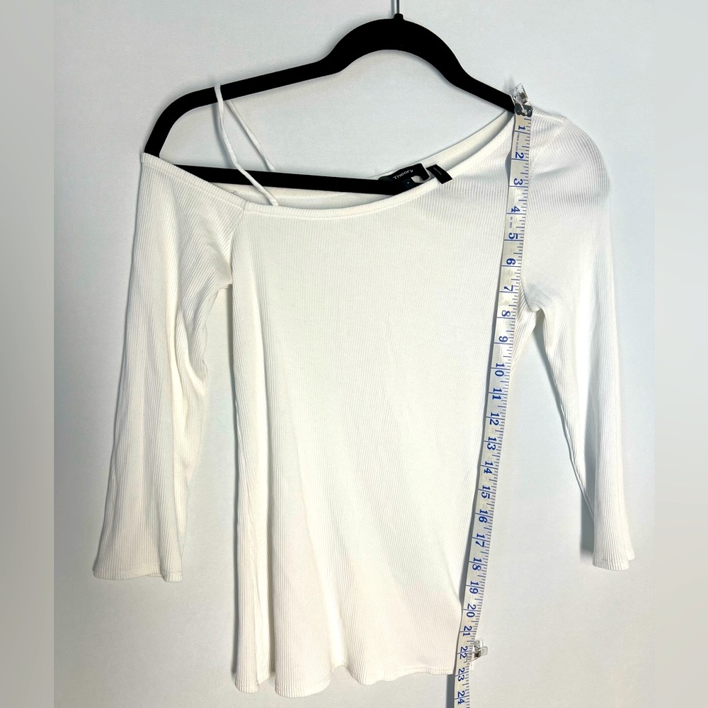 Theory Off-Shoulder Ribbed Top - Picture 5 of 5